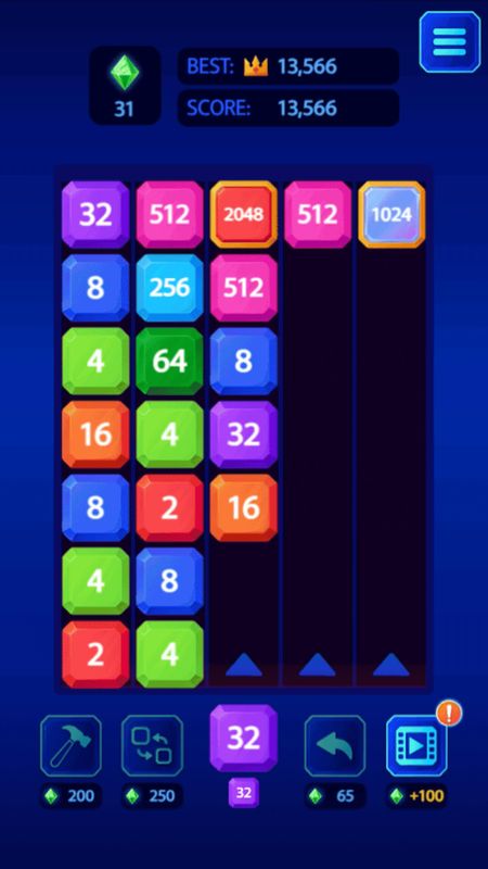 Screenshot of 2048 X2 Legend | 4