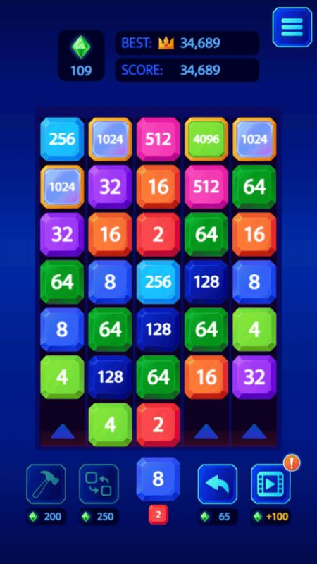 Screenshot of 2048 X2 Legend | 5