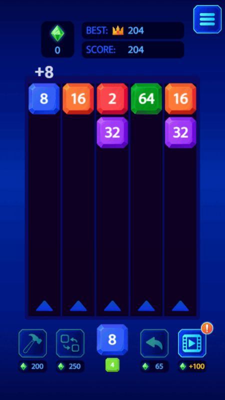 Screenshot of 2048 X2 Legend | 2